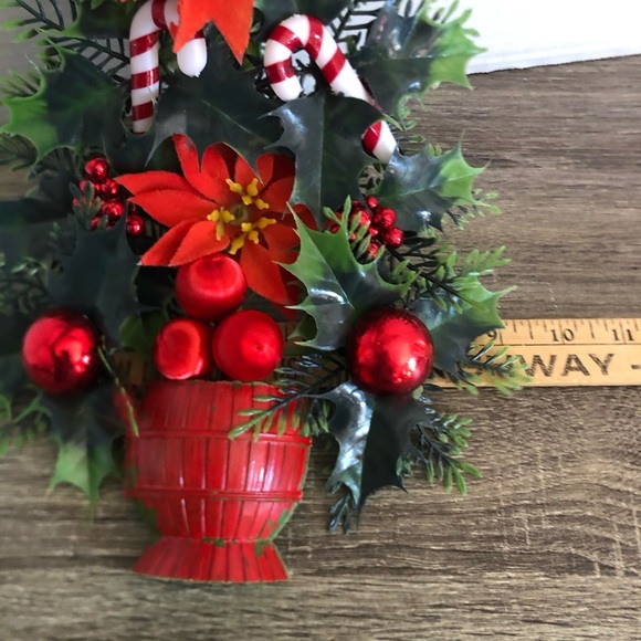 Vtg 70’s Flocked Tree Wall Decor - Picture 12 of 12